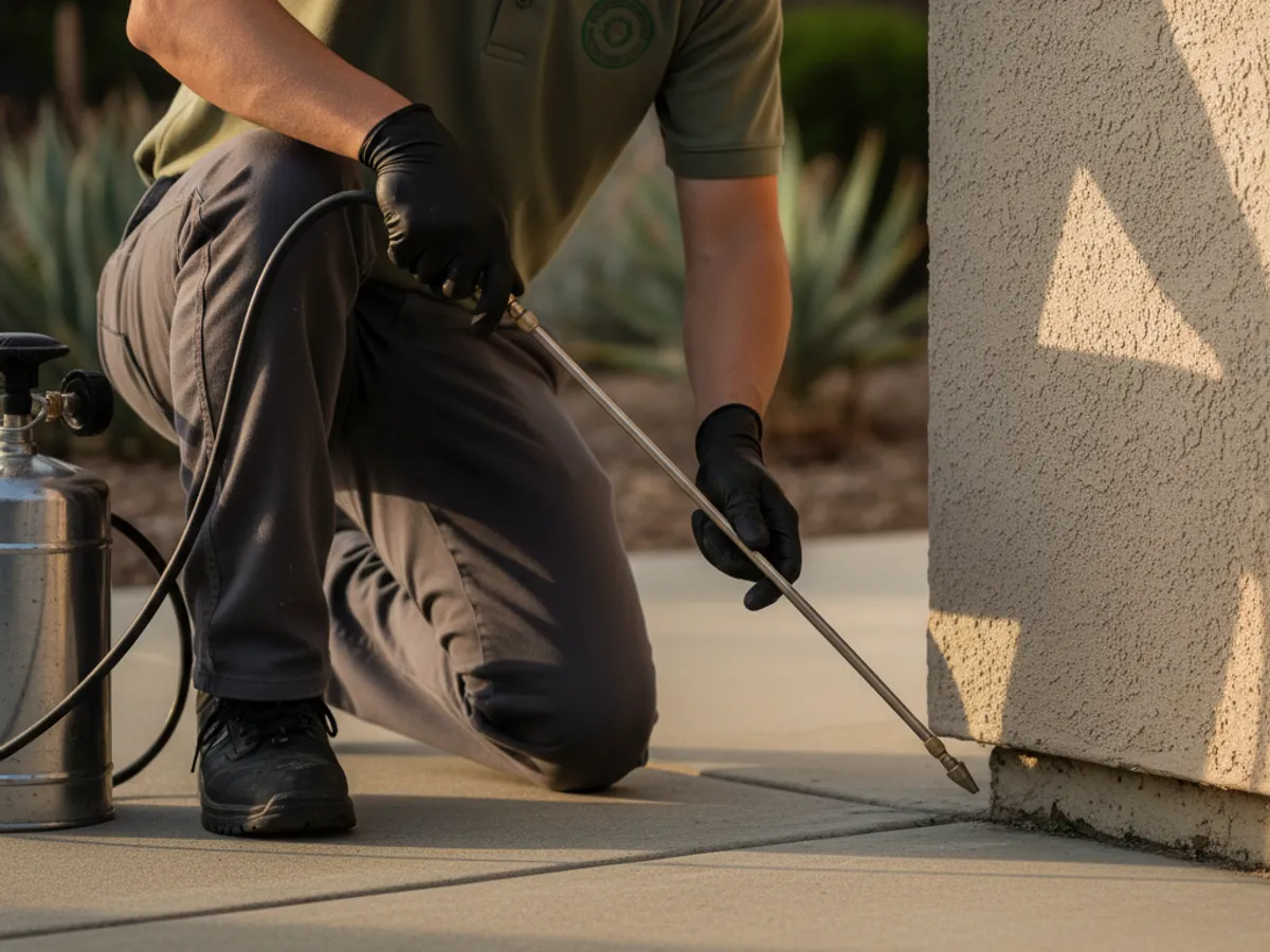 Ants detail work by a licensed San Diego County pest control technician
