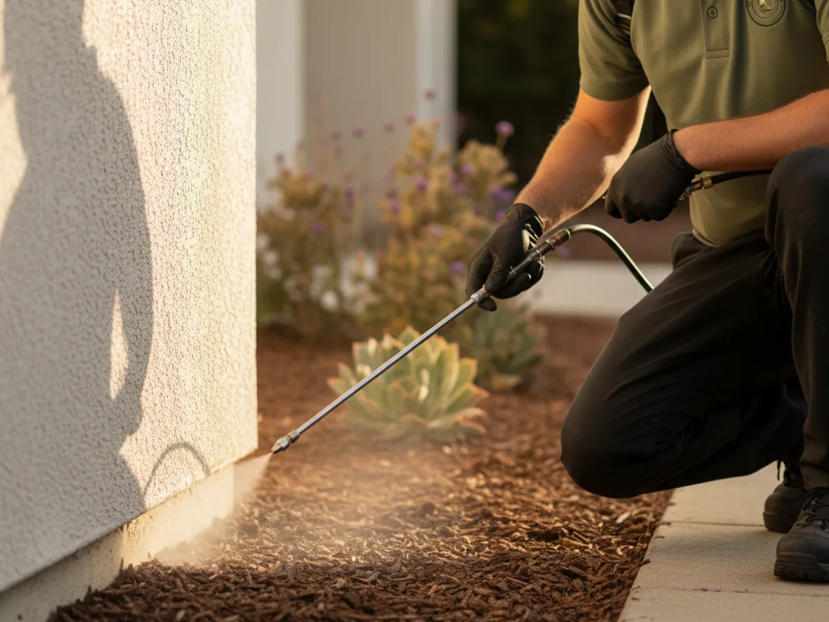 General Pest detail work by a licensed San Diego County pest control technician