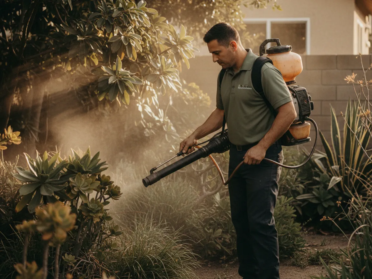 Mosquitoes detail work by a licensed San Diego County pest control technician